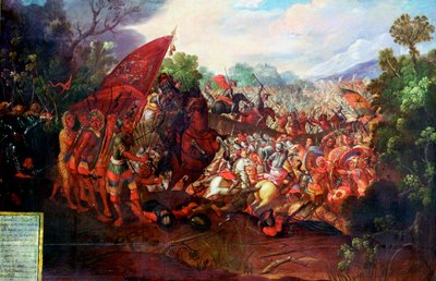 Retirada de Hernando Cortés de Tenochtitlán, México, 1520 de Unbekannt