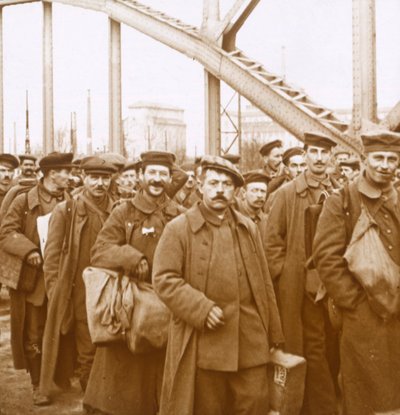 Regreso de los soldados de Alsacia-Lorena, c. 1914-c. 1918 de Unbekannt