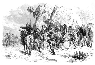 Retorno de los cautivos abisinios, c1880 de Unbekannt
