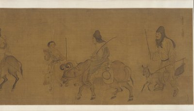 Regreso a casa después de la cosecha, posiblemente dinastía Ming, siglo XVII de Unbekannt