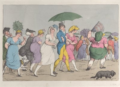 Regresando de la revisión Leal Ducking, junio de 1800 de Unbekannt