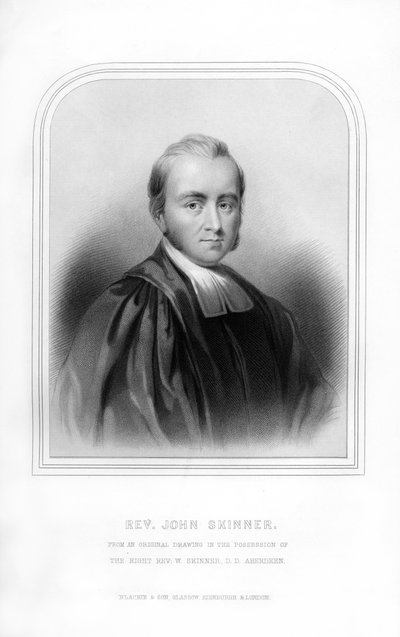 Reverendo John Skinner, historiador y compositor escocés, 1870 de Unbekannt
