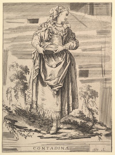 Copia inversa de Contadina, Recueil de diverses figures étrangères inventées par F. de Unbekannt