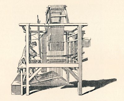 Tejedor de cintas en su telar, 1747, 1904 de Unbekannt