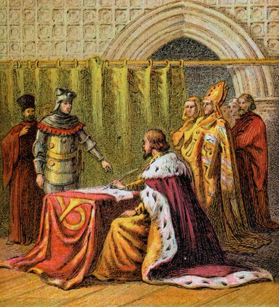 Ricardo II abdica, 1399, c1850 de Unbekannt