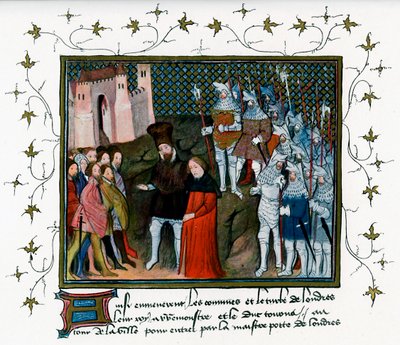 Ricardo II entregado por Bolingbroke a los ciudadanos de Londres, 1399 de Unbekannt