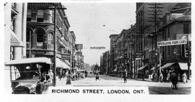 Calle Richmond, Londres, Suroeste de Ontario, Canadá, c1920s de Unbekannt