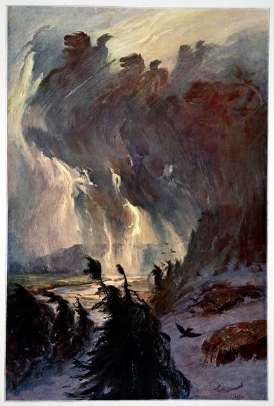 La cabalgata de las valquirias, 1906 de Unbekannt