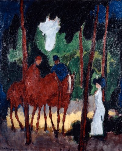 Jinetes en el Bosque de Boulogne, c. 1904 de Unbekannt