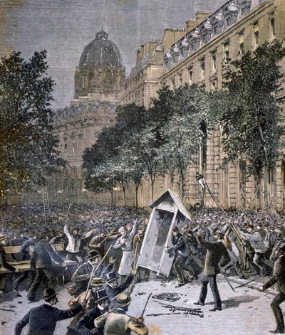 Disturbios en París, 1893 de Unbekannt