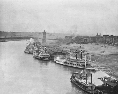 Frente del río, Cincinnati, Ohio, EE.UU., c. 1900 de Unbekannt