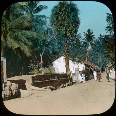 Camino de Colombo a Galle, Colombo, Ceilán, finales del siglo XIX o principios del XX de Unbekannt