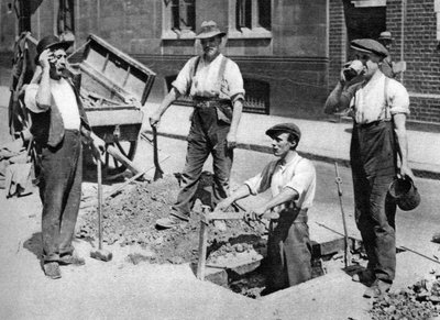 Reparadores de carreteras, Londres, 1926-1927 de Unbekannt