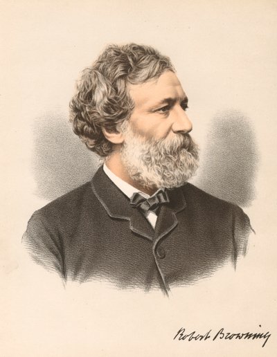Robert Browning, poeta y dramaturgo inglés de Unbekannt