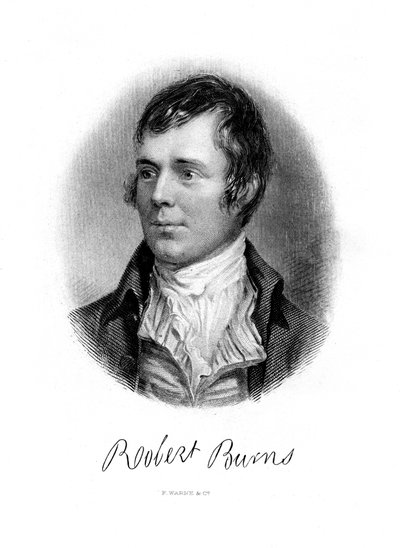 Robert Burns, poeta escocés, siglo XIX de Unbekannt