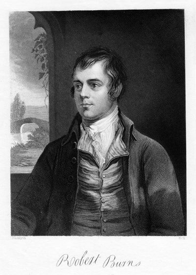 Robert Burns, poeta escocés, finales del siglo XVIII de Unbekannt
