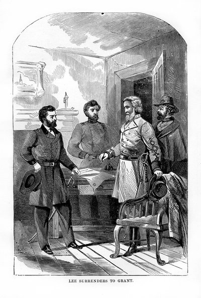 Robert E. Lee se rinde a Ulysses S. Grant, 9 de abril de 1865, 1872 de Unbekannt