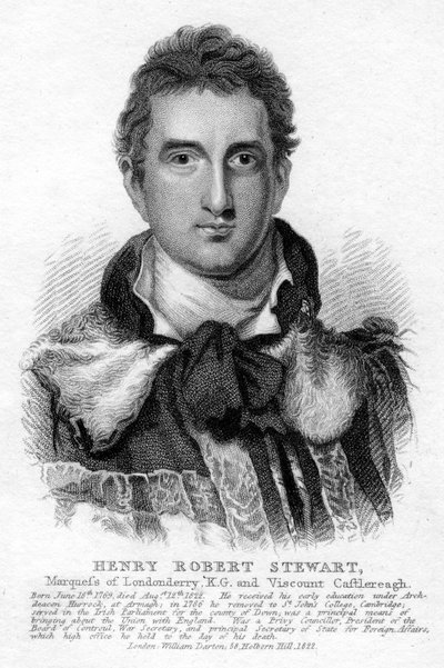 Robert Stewart, 1er Marqués de Londonderry, 1822 de Unbekannt