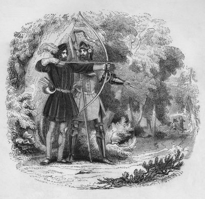 Robin Hood y Little John, 1845 de Unbekannt