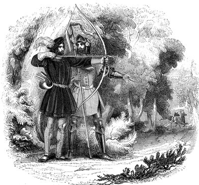 Robin Hood, legendario héroe popular inglés y forajido y campeón de los pobres, principios del siglo XIX de Unbekannt