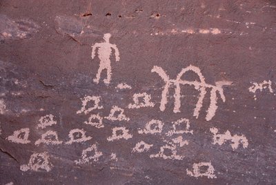 Pinturas rupestres en Inchalt, GHAT, LIBIA de Unbekannt
