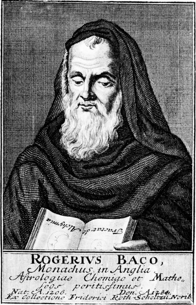 Roger Bacon, científico experimental inglés, filósofo y fraile franciscano de Unbekannt