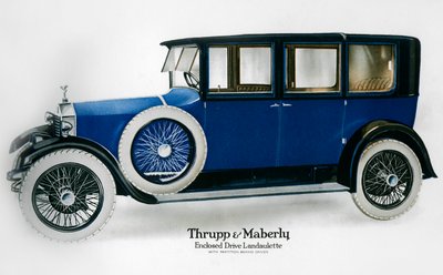 Rolls-Royce landaulette cerrado con partición detrás del conductor, c1910-1929 de Unbekannt