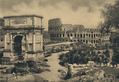 Roma - Arco de Tito - El Coliseo, 1910 de Unbekannt