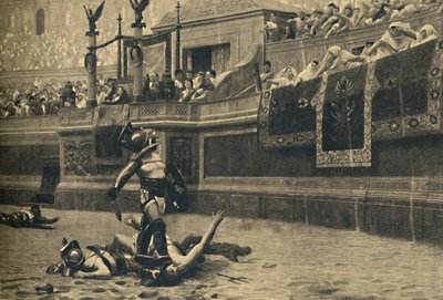 Roma - Coliseo - Pulgares abajo en una pelea de gladiadores de Unbekannt