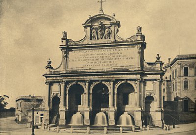 Roma - Fuente del acueducto de Pablo V, erigida según los diseños de Fontana en 1612, 1910 de Unbekannt