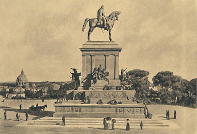 Roma - Colina Janículo - Monumento a Garibaldi, por Emilio Gallori, 1895, 1910 de Unbekannt
