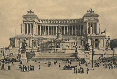 Roma - Piazza di Venezia. Monumento a Víctor Manuel II, 1910 de Unbekannt