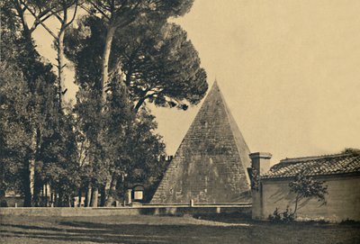 Roma - Pirámide sepulcral de Cayo Cestio - Puerta de San Pablo en la carretera de Ostia, 1910 de Unbekannt