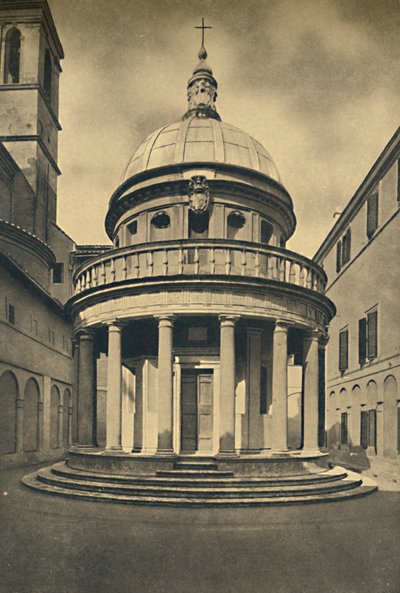 Roma - Templo de Bramante en los claustros de S. Pietro in Montorio en la colina Janículo, 1910 de Unbekannt