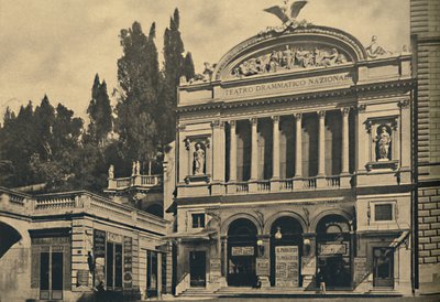 Roma - Via Nazionale. Teatro Dramático Nacional y Villa Colonna, 1910 de Unbekannt