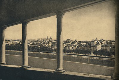 Roma - Vista de la ciudad desde la Logia de Bramante en el Castillo de San Angelo, 1910 de Unbekannt