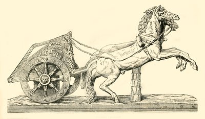 Carruaje de carreras romano, 1890 de Unbekannt