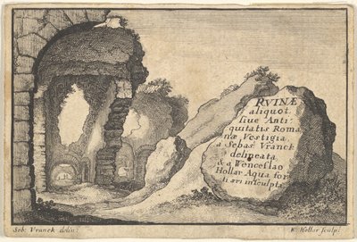 Ruinas Romanas, segunda versión de la portada de Unbekannt