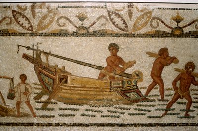 Mosaico marino romano, siglos II-III de Unbekannt