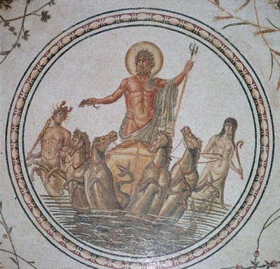 Mosaico romano del triunfo de Neptuno, siglo II de Unbekannt