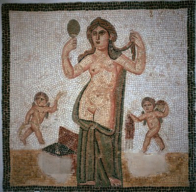 Mosaico romano que muestra el aseo de Venus, siglo III de Unbekannt