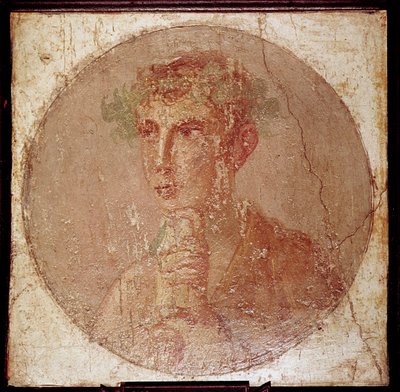 Retrato romano de un joven, Pompeya, Italia de Unbekannt