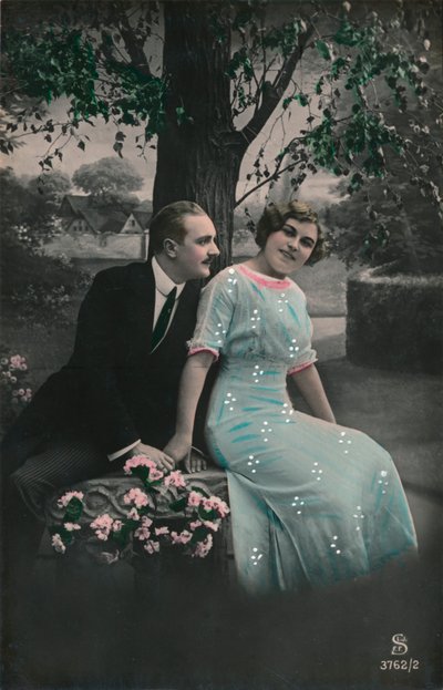 Postal romántica de Unbekannt