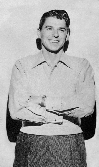 Ronald Reagan, actor estadounidense, estrella de cine y político, siglo XX de Unbekannt