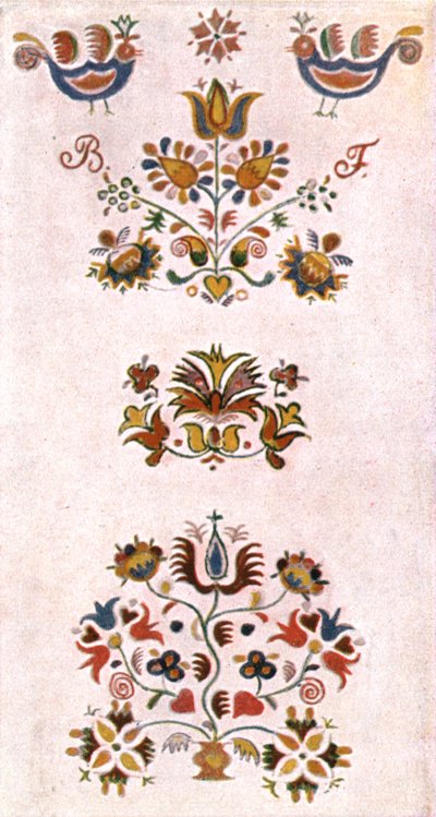 Pintura de habitación, Moravia, Checoslovaquia, 1928 de Unbekannt