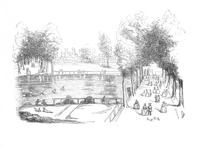 El estanque de Rosamond en 1740, c. 1870 de Unbekannt