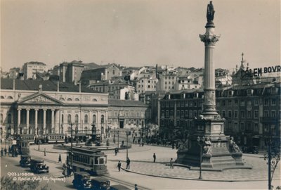 Plaza Rossio, Lisboa, Portugal, 1936 de Unbekannt