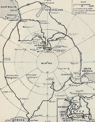 El viaje antártico de Ross en el Erebus y el Terror, 12 de noviembre de 1840 de Unbekannt