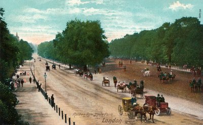 Rotten Row, Hyde Park, Londres, c1910 de Unbekannt