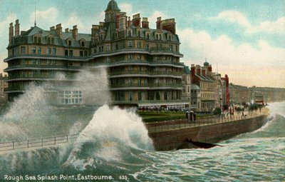 Mar agitado, Splash Point, Eastbourne, Sussex, c1912 de Unbekannt